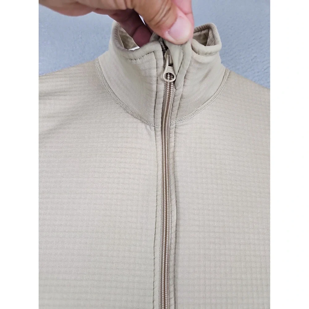 Military Shirt Men's Large Tan Mid Weight Cold Weather Gen III Peckham Polartec